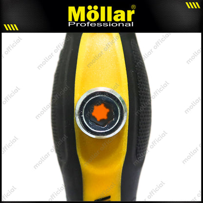 MOLLAR Obeng 3 Way Gagang Karet 145 mm
