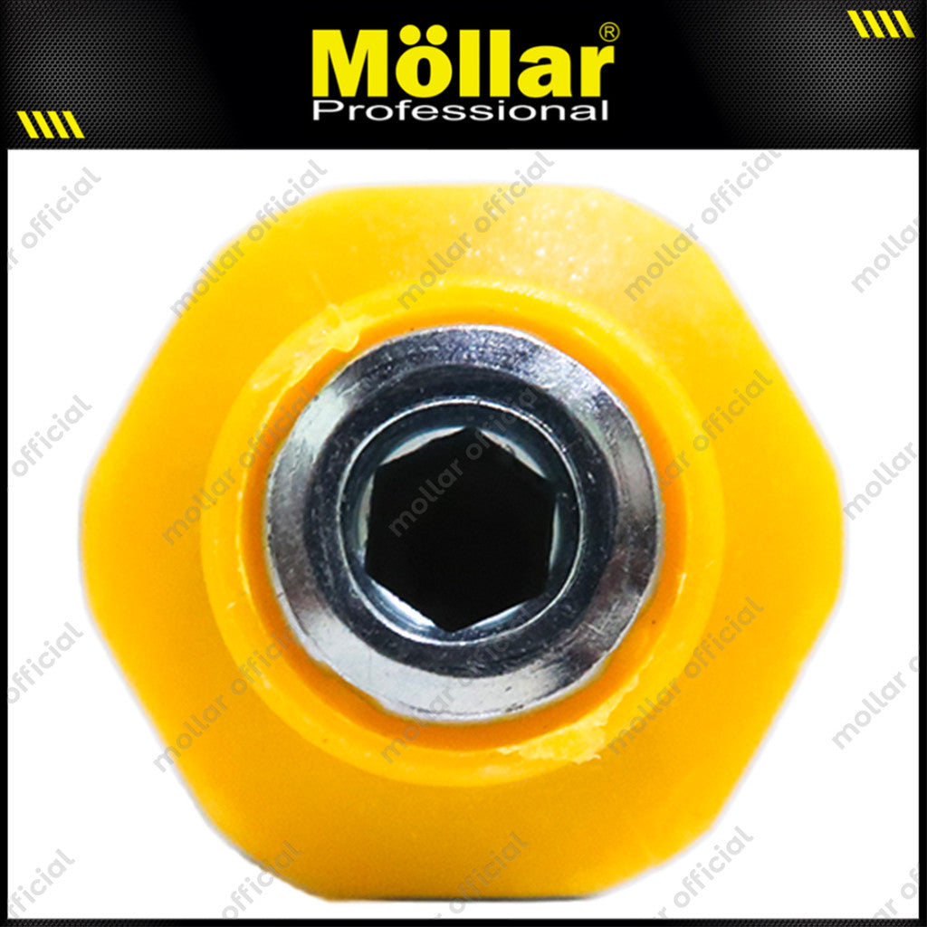 MOLLAR Obeng 3 Way Gagang Karet 145 mm