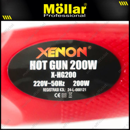 XENON X-HG200 Mesin Hot Gun Las Plastik 200 Watt