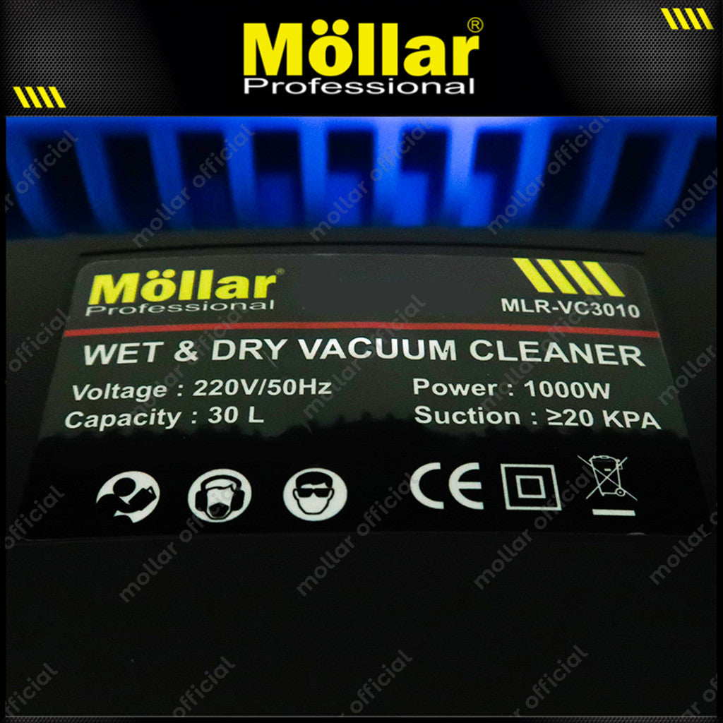 MOLLAR VC3010 Mesin Vacuum Cleaner Listrik 30 Liter