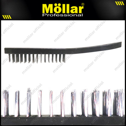 HDT D84300 Sikat Baja Gagang Plastik 6 Baris Hitam