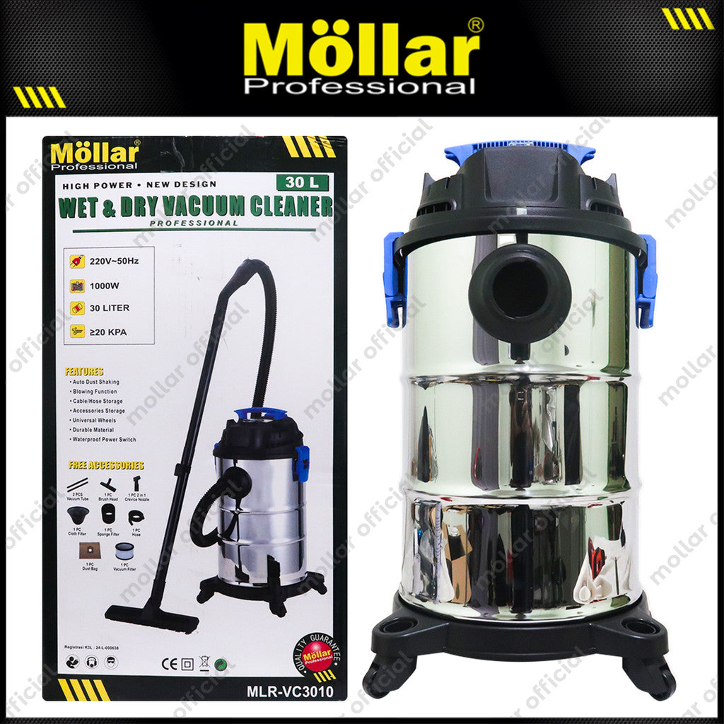 MOLLAR VC3010 Mesin Vacuum Cleaner Listrik 30 Liter